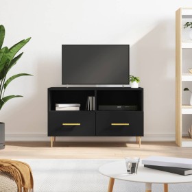 Sperrholz TV-Möbel schwarz 80x36x50 cm von vidaXL, TV-Möbel - Ref: Foro24-828957, Preis: 65,51 €, Rabatt: %