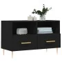 TV stand made of black plywood, 80x36x50 cm by vidaXL, TV Furniture - Ref: Foro24-828957, Price: 64,67 €, Discount: %
