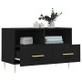 TV stand made of black plywood, 80x36x50 cm by vidaXL, TV Furniture - Ref: Foro24-828957, Price: 64,67 €, Discount: %