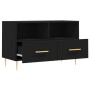 Sperrholz TV-Möbel schwarz 80x36x50 cm von vidaXL, TV-Möbel - Ref: Foro24-828957, Preis: 65,51 €, Rabatt: %