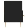 TV stand made of black plywood, 80x36x50 cm by vidaXL, TV Furniture - Ref: Foro24-828957, Price: 64,67 €, Discount: %