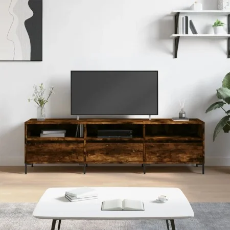 TV-Schrank aus geräuchertem Eichensperrholz, 150 x 30 x 44,5 cm von vidaXL, TV-Möbel - Ref: Foro24-831289, Preis: 101,85 €, R...
