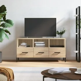 Mueble de TV madera de ingeniería roble Sonoma 102x36x50 cm de vidaXL, Muebles TV - Ref: Foro24-829047, Precio: 84,24 €, Desc...