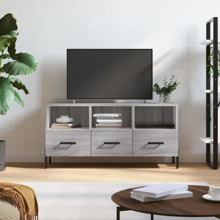 Sonoma grauer TV-Schrank aus Holzwerkstoff, 102 x 36 x 50 cm von vidaXL, TV-Möbel - Ref: Foro24-829050, Preis: 65,69 €, Rabat...