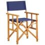 Regiestuhl aus massivem Akazienholz in Blau von vidaXL, Gartenstühle - Ref: Foro24-45952, Preis: 70,18 €, Rabatt: %
