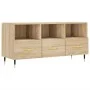 TV cabinet engineered wood Sonoma oak 102x36x50 cm by vidaXL, TV Furniture - Ref: Foro24-829015, Price: 63,09 €, Discount: %