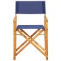 Solid acacia wood director's chair in blue. by vidaXL, Garden chairs - Ref: Foro24-45952, Price: 70,18 €, Discount: %