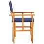 Regiestuhl aus massivem Akazienholz in Blau von vidaXL, Gartenstühle - Ref: Foro24-45952, Preis: 70,18 €, Rabatt: %