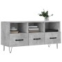 Betongrauer TV-Schrank aus Holzwerkstoff, 102 x 36 x 50 cm von vidaXL, TV-Möbel - Ref: Foro24-829032, Preis: 77,48 €, Rabatt: %