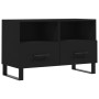 Sperrholz TV-Möbel schwarz 80x36x50 cm von vidaXL, TV-Möbel - Ref: Foro24-828997, Preis: 70,82 €, Rabatt: %