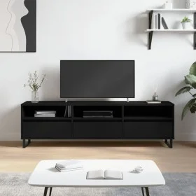 TV-Möbel aus schwarzem Sperrholz 150x30x44,5 cm von vidaXL, TV-Möbel - Ref: Foro24-831301, Preis: 96,10 €, Rabatt: %