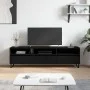 Mueble de TV madera contrachapada negro 150x30x44,5 cm de vidaXL, Muebles TV - Ref: Foro24-831301, Precio: 96,10 €, Descuento: %
