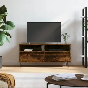 TV-Schrank aus geräuchertem Eichensperrholz, 100 x 34,5 x 44,5 cm von vidaXL, TV-Möbel - Ref: Foro24-831241, Preis: 71,03 €, ...