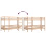 Litera de madera maciza de pino 75x190 cm