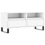 Sperrholz TV-Möbel weiß 100x34,5x44,5 cm von vidaXL, TV-Möbel - Ref: Foro24-831244, Preis: 80,66 €, Rabatt: %