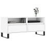 Sperrholz TV-Möbel weiß 100x34,5x44,5 cm von vidaXL, TV-Möbel - Ref: Foro24-831244, Preis: 80,66 €, Rabatt: %