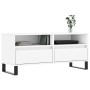 Sperrholz TV-Möbel weiß 100x34,5x44,5 cm von vidaXL, TV-Möbel - Ref: Foro24-831244, Preis: 81,69 €, Rabatt: %