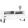 Sperrholz TV-Möbel weiß 100x34,5x44,5 cm von vidaXL, TV-Möbel - Ref: Foro24-831244, Preis: 80,66 €, Rabatt: %