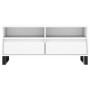 Sperrholz TV-Möbel weiß 100x34,5x44,5 cm von vidaXL, TV-Möbel - Ref: Foro24-831244, Preis: 81,69 €, Rabatt: %