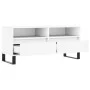 Sperrholz TV-Möbel weiß 100x34,5x44,5 cm von vidaXL, TV-Möbel - Ref: Foro24-831244, Preis: 80,66 €, Rabatt: %