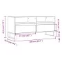 Sperrholz TV-Möbel weiß 100x34,5x44,5 cm von vidaXL, TV-Möbel - Ref: Foro24-831244, Preis: 80,66 €, Rabatt: %