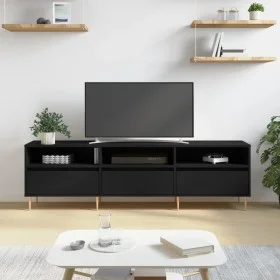 Schwarzer TV-Schrank aus Sperrholz, 150 x 30 x 44,5 cm von vidaXL, TV-Möbel - Ref: Foro24-831269, Preis: 88,34 €, Rabatt: %