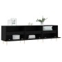 Mueble de TV madera contrachapada negro 150x30x44,5 cm de vidaXL, Muebles TV - Ref: Foro24-831269, Precio: 89,41 €, Descuento: %