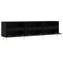 Mueble de TV madera contrachapada negro 150x30x44,5 cm de vidaXL, Muebles TV - Ref: Foro24-831269, Precio: 88,34 €, Descuento: %