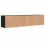 Mueble de TV madera contrachapada negro 150x30x44,5 cm de vidaXL, Muebles TV - Ref: Foro24-831269, Precio: 89,41 €, Descuento: %