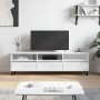 Mueble de TV madera contrachapada blanco brillo 150x30x44,5 cm de vidaXL, Muebles TV - Ref: Foro24-831302, Precio: 131,35 €
