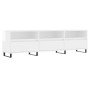 Hochglanzweißer TV-Schrank aus Sperrholz, 150 x 30 x 44,5 cm von vidaXL, TV-Möbel - Ref: Foro24-831302, Preis: 127,20 €, Raba...