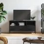 Schwarzer TV-Schrank aus Holzwerkstoff, 102 x 36 x 50 cm von vidaXL, TV-Möbel - Ref: Foro24-829045, Preis: 72,39 €, Rabatt: %