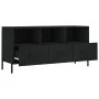 Schwarzer TV-Schrank aus Holzwerkstoff, 102 x 36 x 50 cm von vidaXL, TV-Möbel - Ref: Foro24-829045, Preis: 72,39 €, Rabatt: %