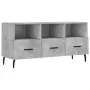 Engineered wood TV stand in concrete gray, 102x36x50 cm by vidaXL, TV Furniture - Ref: Foro24-829056, Price: 80,59 €, Discoun...