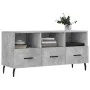 Engineered wood TV stand in concrete gray, 102x36x50 cm by vidaXL, TV Furniture - Ref: Foro24-829056, Price: 80,59 €, Discoun...
