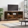 Smoked oak engineered wood TV cabinet 102x36x50 cm by vidaXL, TV Furniture - Ref: Foro24-829041, Price: 81,72 €, Discount: %