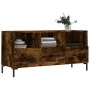 Smoked oak engineered wood TV cabinet 102x36x50 cm by vidaXL, TV Furniture - Ref: Foro24-829041, Price: 81,72 €, Discount: %