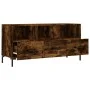 Smoked oak engineered wood TV cabinet 102x36x50 cm by vidaXL, TV Furniture - Ref: Foro24-829041, Price: 81,72 €, Discount: %