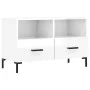 Sperrholz TV-Möbel glänzend weiß 80x36x50 cm von vidaXL, TV-Möbel - Ref: Foro24-828974, Preis: 72,32 €, Rabatt: %