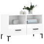 Mueble de TV madera contrachapada blanco brillo 80x36x50 cm de vidaXL, Muebles TV - Ref: Foro24-828974, Precio: 73,13 €, Desc...