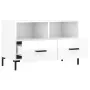 Sperrholz TV-Möbel glänzend weiß 80x36x50 cm von vidaXL, TV-Möbel - Ref: Foro24-828974, Preis: 72,32 €, Rabatt: %