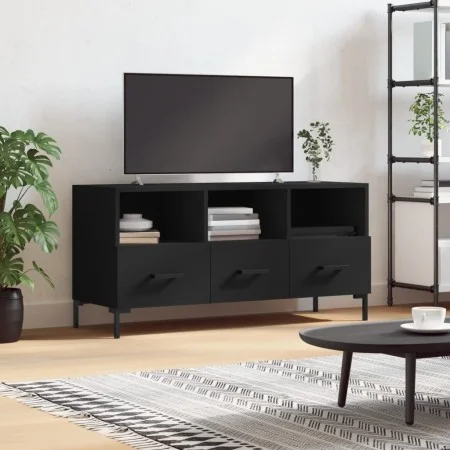 TV-Möbel aus schwarzem Holzwerkstoff 102x36x50 cm von vidaXL, TV-Möbel - Ref: Foro24-829037, Preis: 84,34 €, Rabatt: %
