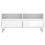 Mueble de TV madera contrachapada blanco brillo 100x34,5x44,5cm de vidaXL, Muebles TV - Ref: Foro24-831238, Precio: 78,37 €, ...
