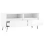 Sperrholz TV-Möbel glänzend weiß 100x34,5x44,5cm von vidaXL, TV-Möbel - Ref: Foro24-831238, Preis: 77,48 €, Rabatt: %
