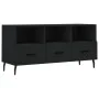 Black engineered wood TV cabinet 102x36x50 cm by vidaXL, TV Furniture - Ref: Foro24-829053, Price: 83,47 €, Discount: %