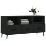 Black engineered wood TV cabinet 102x36x50 cm by vidaXL, TV Furniture - Ref: Foro24-829053, Price: 83,47 €, Discount: %