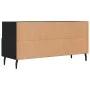Black engineered wood TV cabinet 102x36x50 cm by vidaXL, TV Furniture - Ref: Foro24-829053, Price: 83,47 €, Discount: %