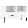 Weißer TV-Schrank aus Sperrholz, 80 x 36 x 50 cm von vidaXL, TV-Möbel - Ref: Foro24-828980, Preis: 53,08 €, Rabatt: %