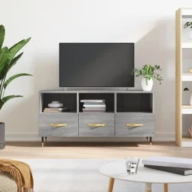 Sonoma gray engineered wood TV cabinet 102x36x50 cm by vidaXL, TV Furniture - Ref: Foro24-829018, Price: 58,72 €, Discount: %