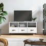 Weißer TV-Schrank aus Holzwerkstoff, 102 x 36 x 50 cm von vidaXL, TV-Möbel - Ref: Foro24-829004, Preis: 59,57 €, Rabatt: %